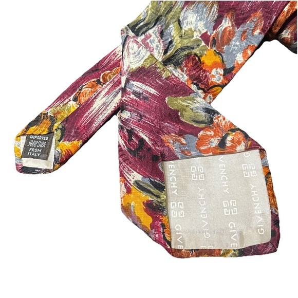 Givenchy Men’s Floral Brushstroke Tie Imported All Silk From Italy Father’s Day - Picture 2 of 9